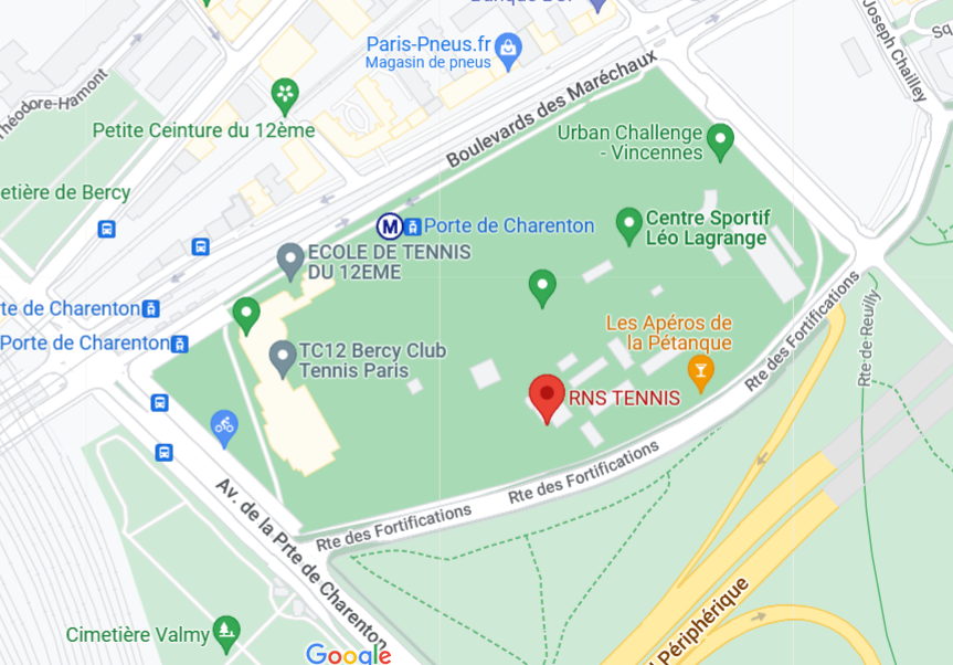 Plan du centre sportif Léo Lagrange